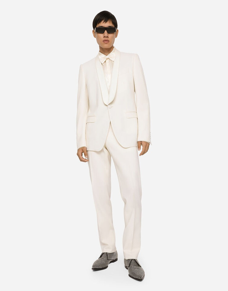 Single-breasted stretch wool Sicilia-fit 재킷 3