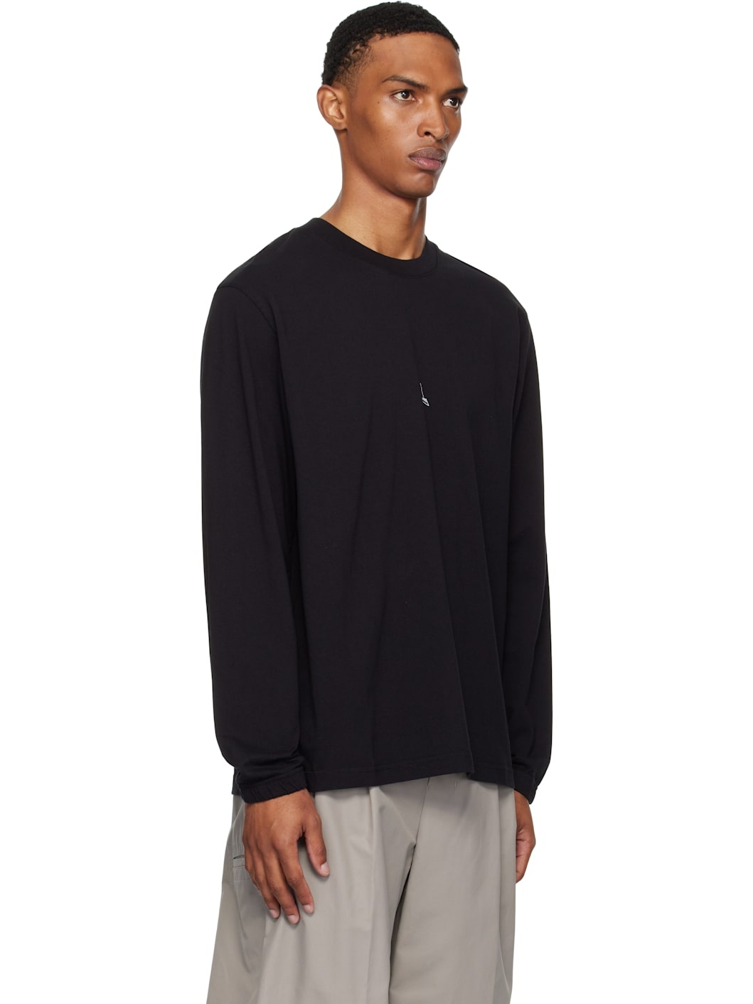 Black Logo Long Sleeve T-shirt - 2