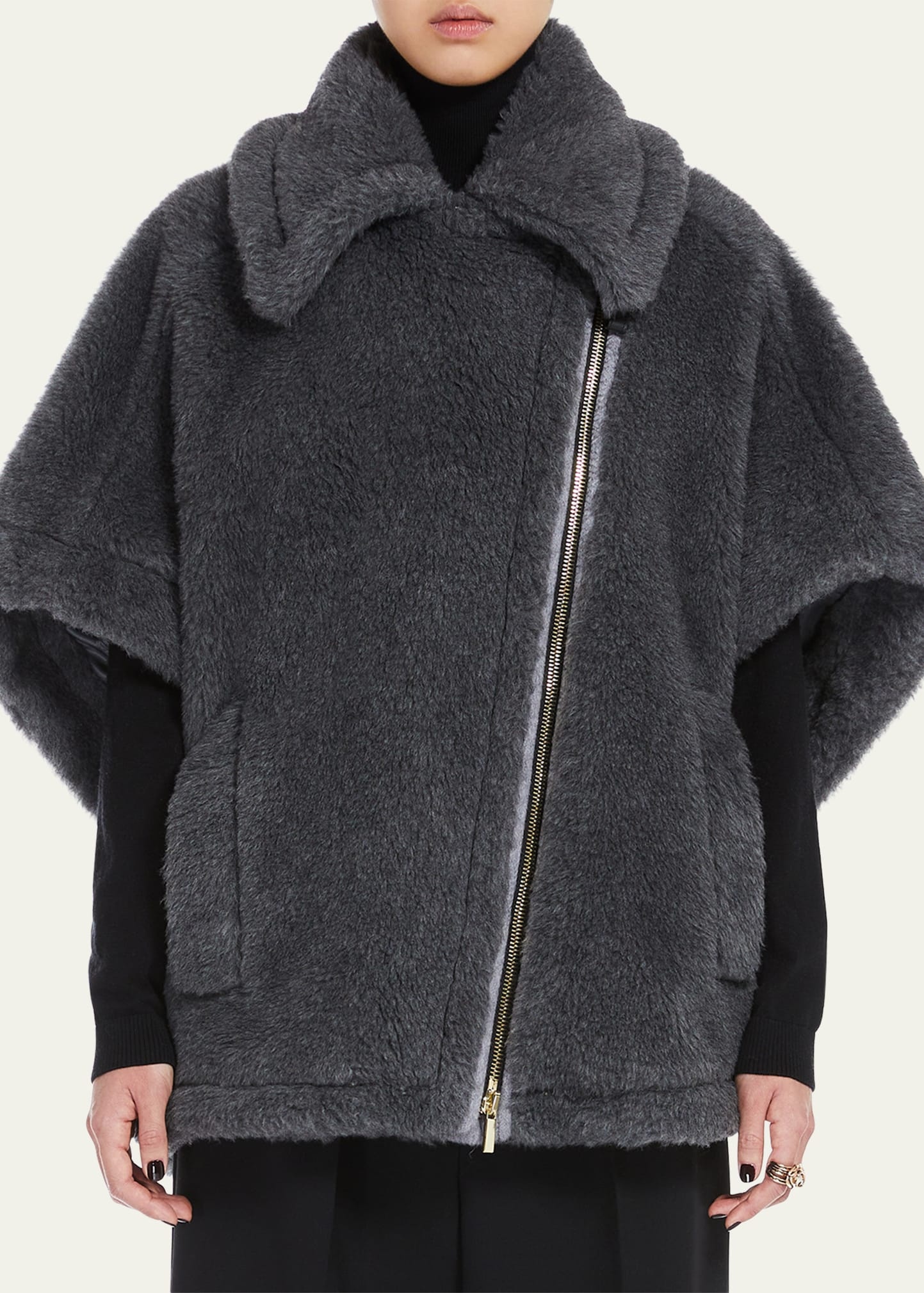 New Manto Virgin Wool-Blend Cape - 2