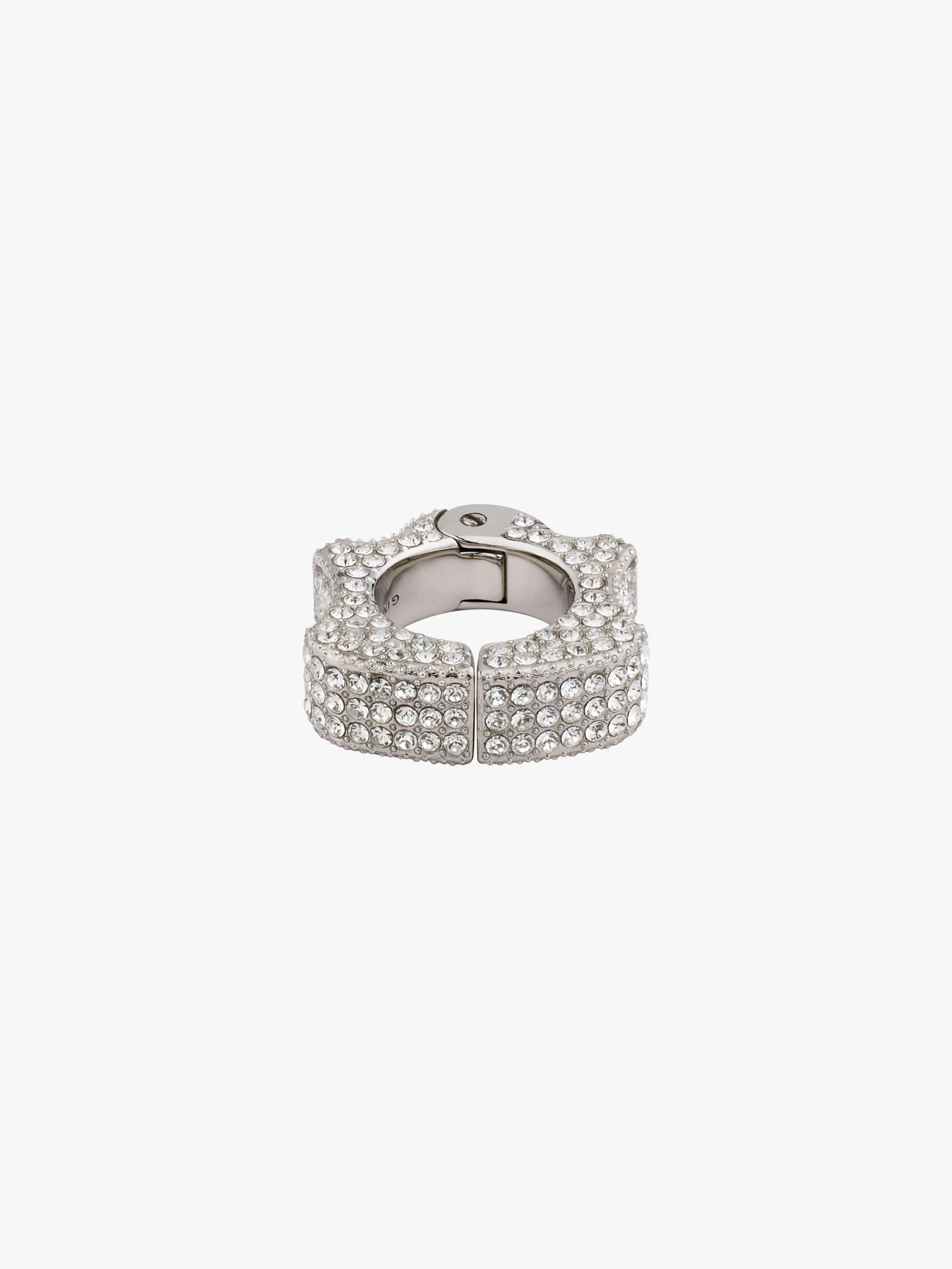 G CAN CLIP EARRING IN METAL WITH CRYSTALS - 4