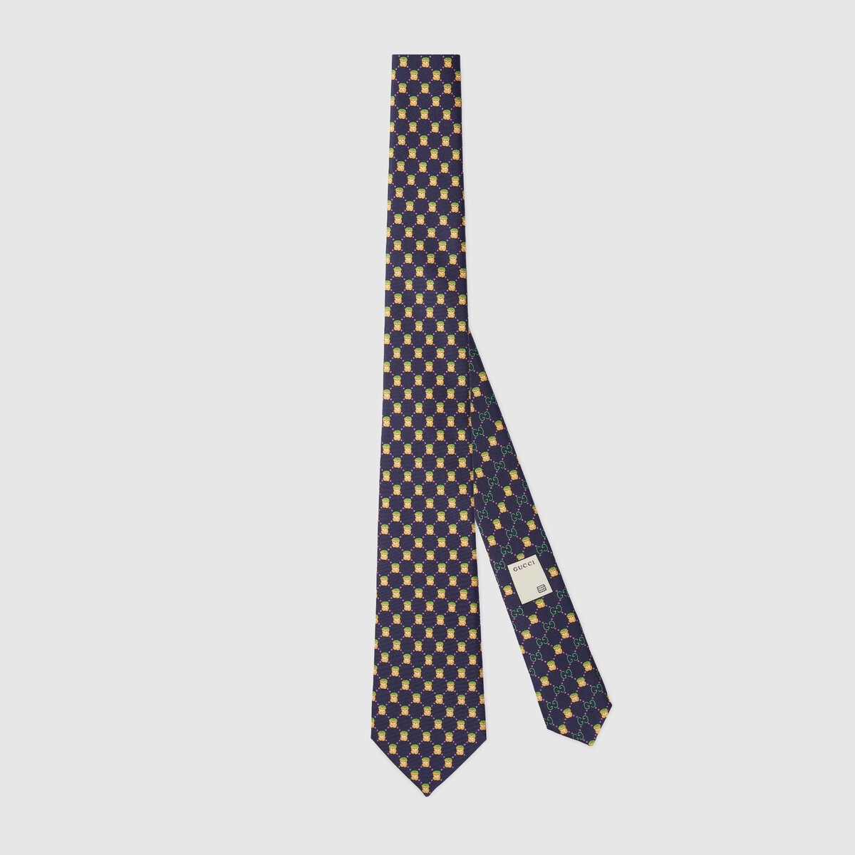 GG animal silk tie - 1