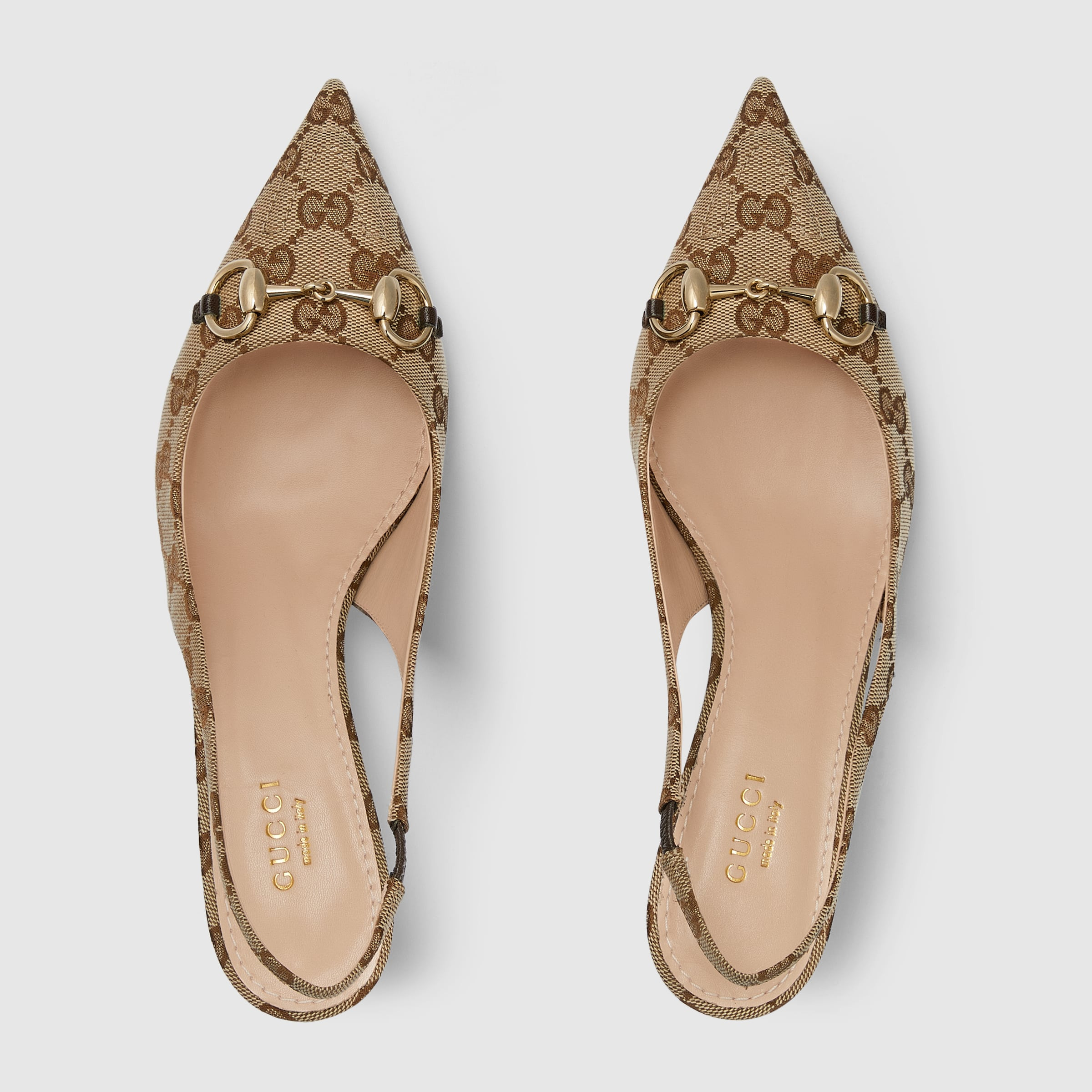 Women's GG canvas slingback pump - 5