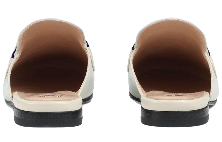 (WMNS) Gucci Princetown 'White Web Leather' 629084-CQXM0-9065 - 4