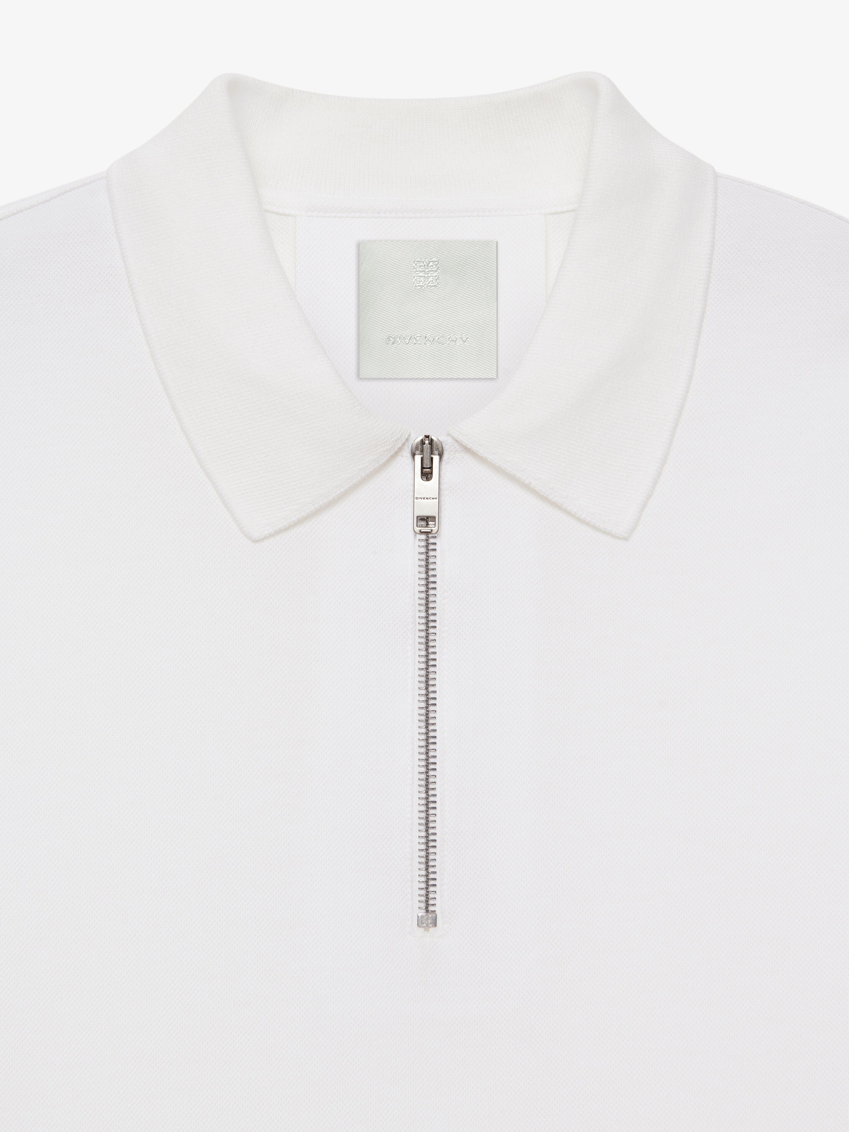 ZIPPED POLO SHIRT IN COTTON - 5