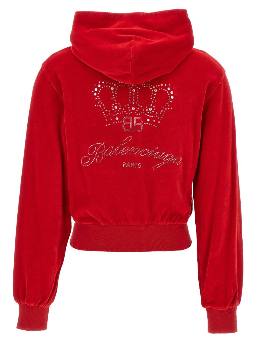 Balenciaga Rhinestone Logo Hoodie - 2