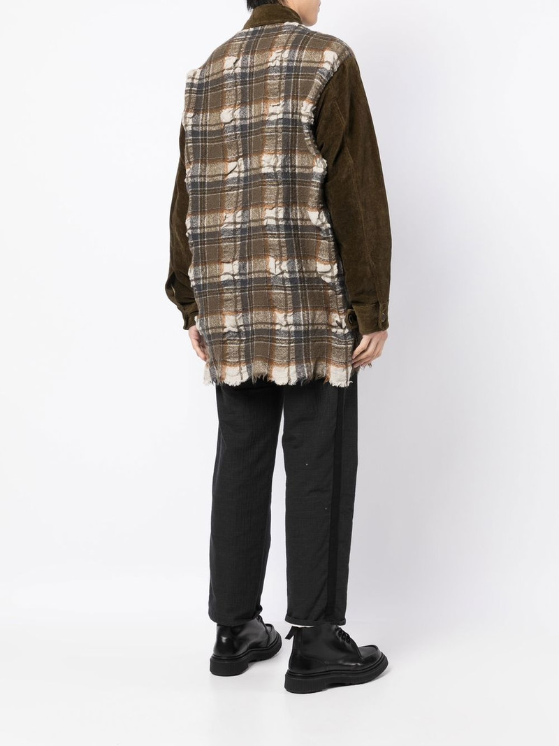 Juan panelled plaid jacket 4