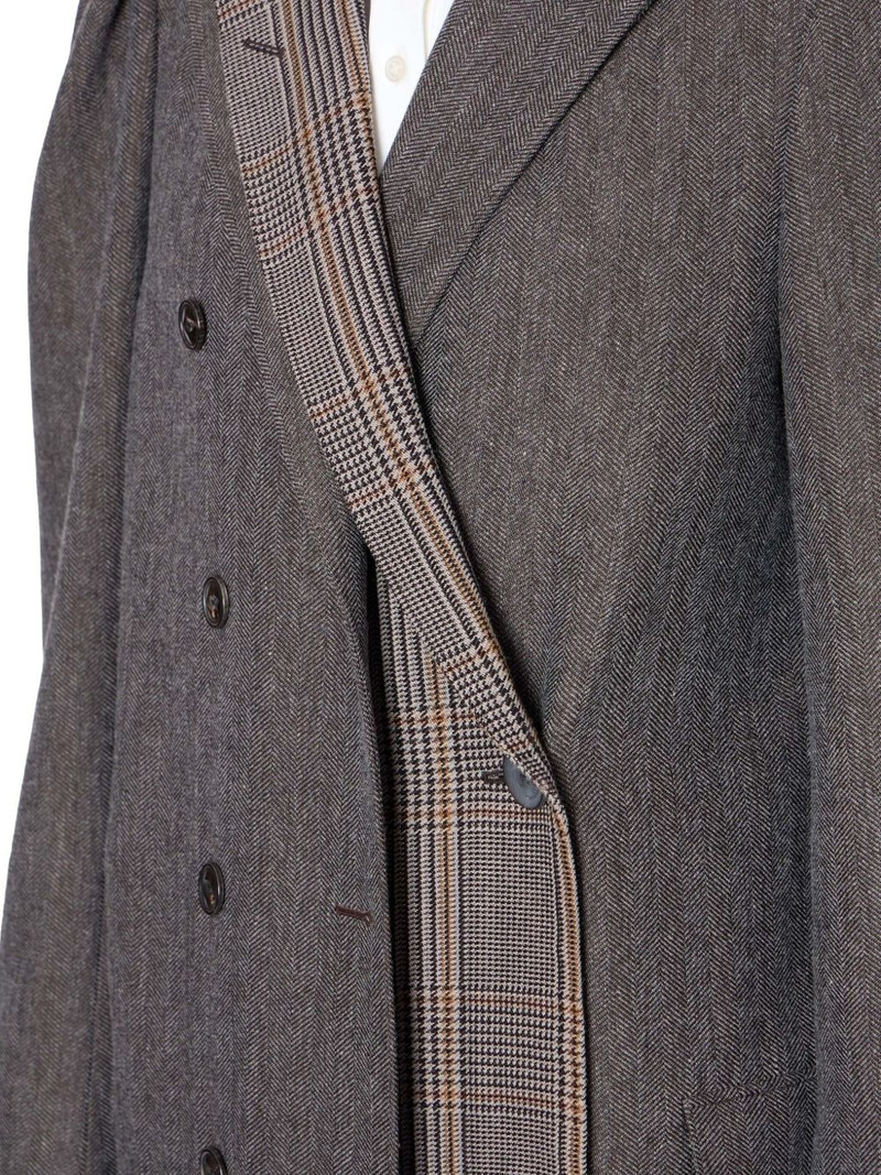 herringbone panelled coat 4