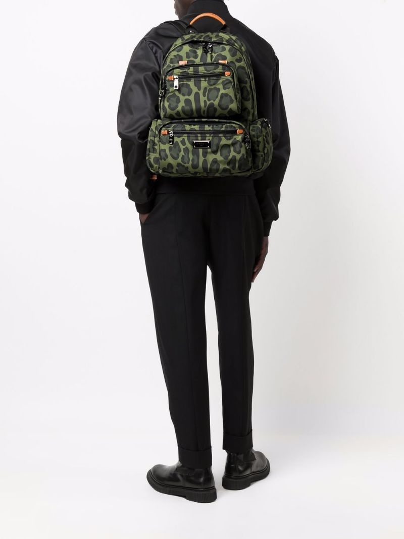 leopard-print backpack - 2