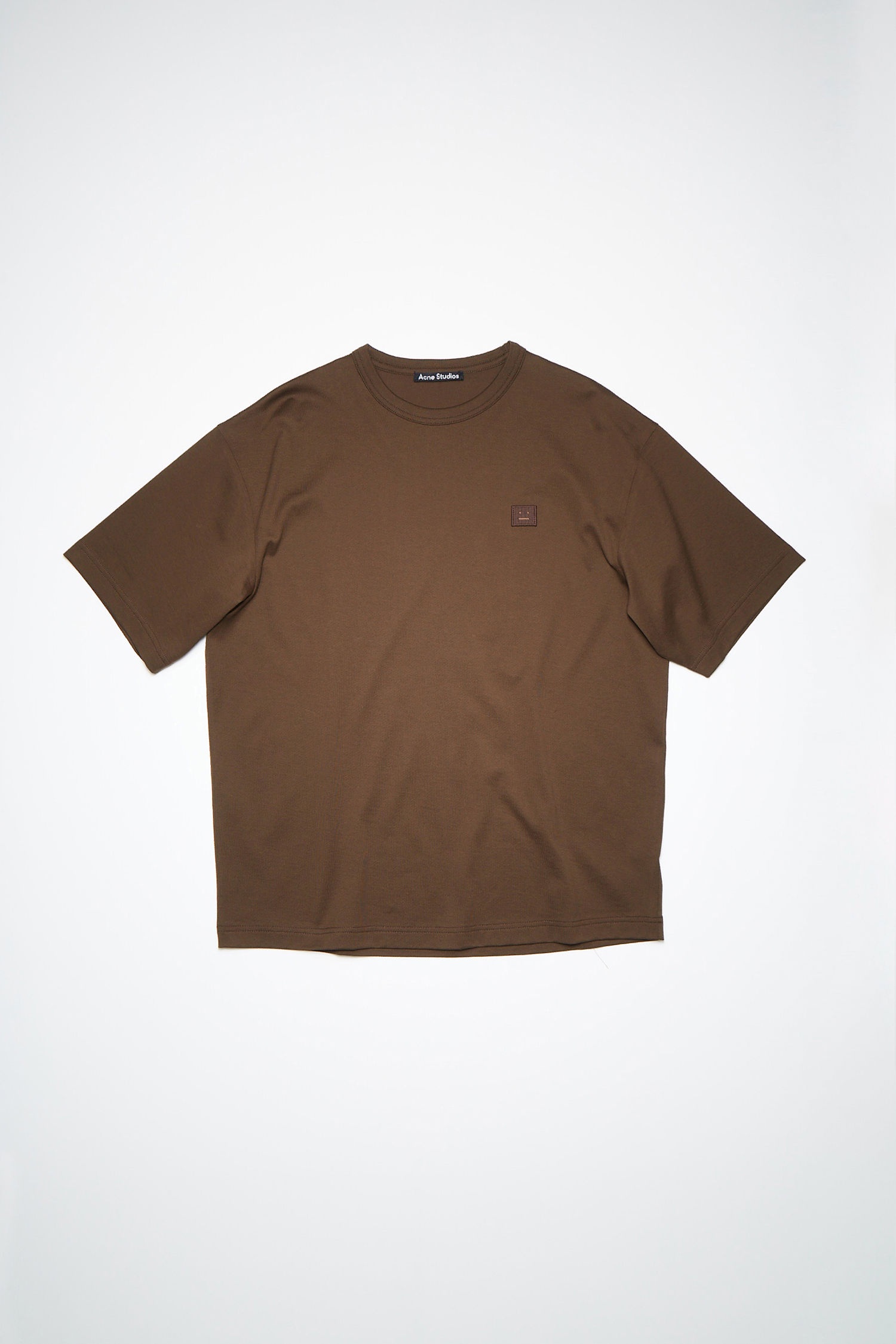 Face patch t-shirt - Chestnut brown - 1