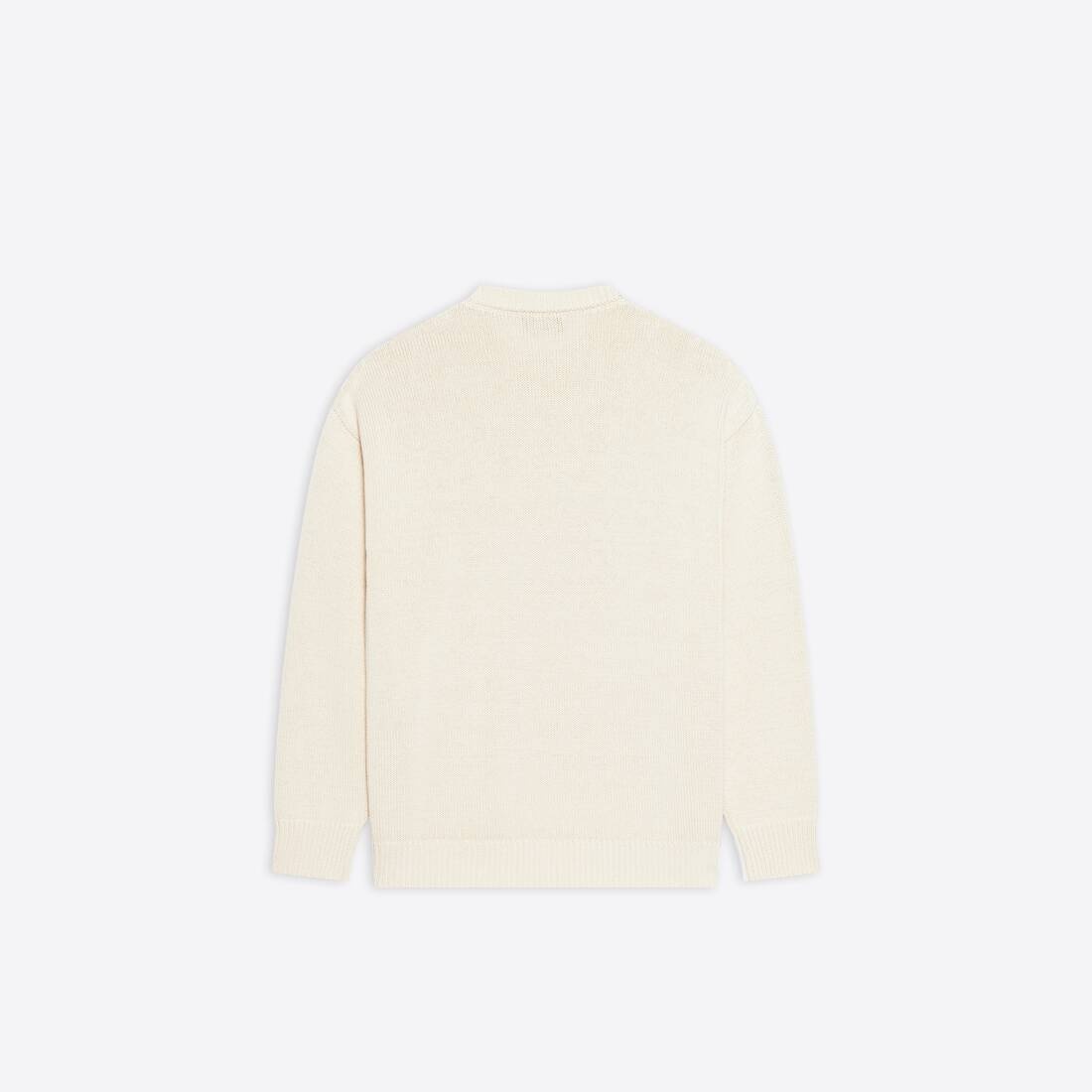 Men's Sporty B Sweater in White - 2