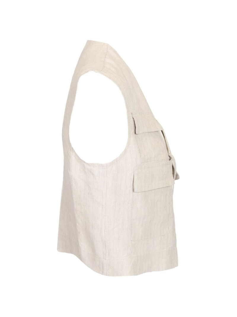 pocket V-neck gilet 5