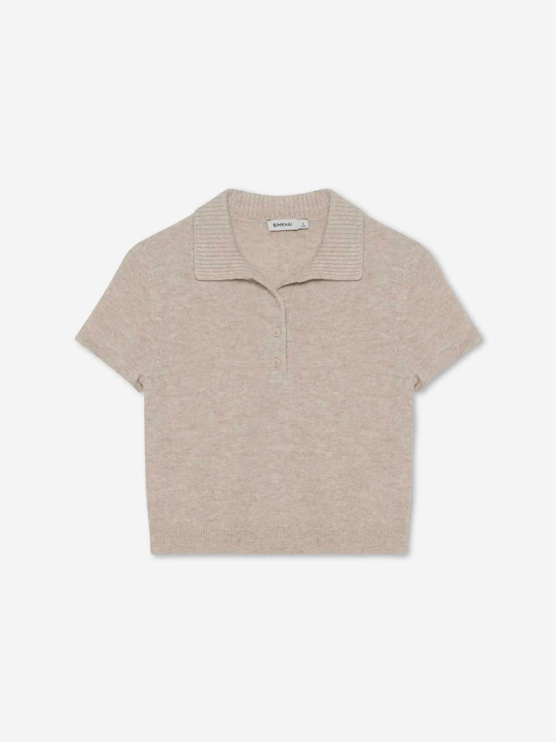 CASHMERE KNIT POLO SHIRT - 1
