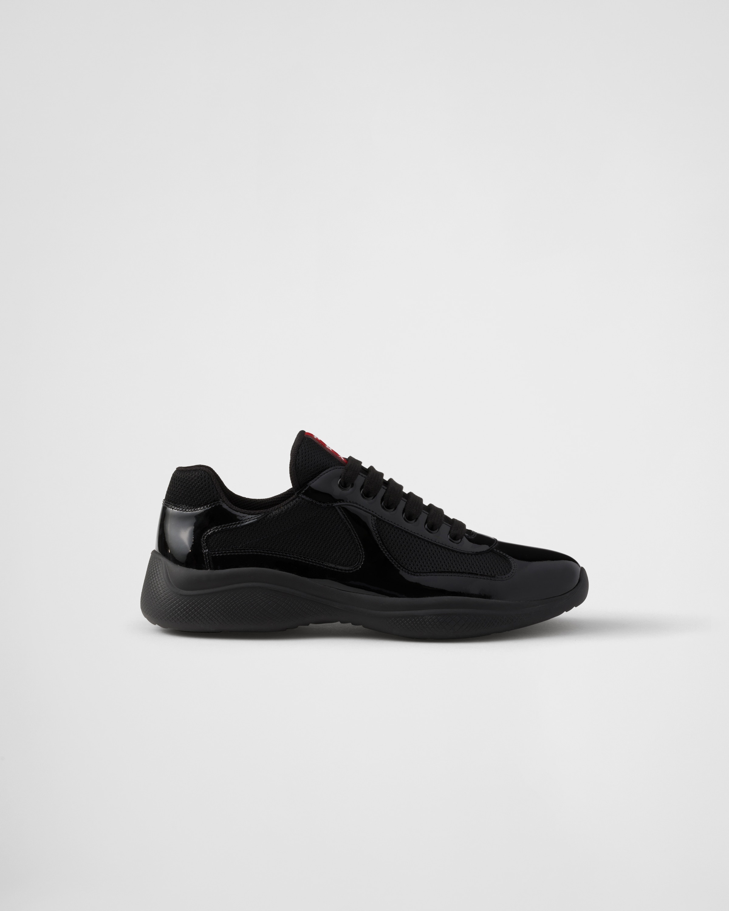 Patent leather and technical fabric Prada America's Cup sneakers - 2