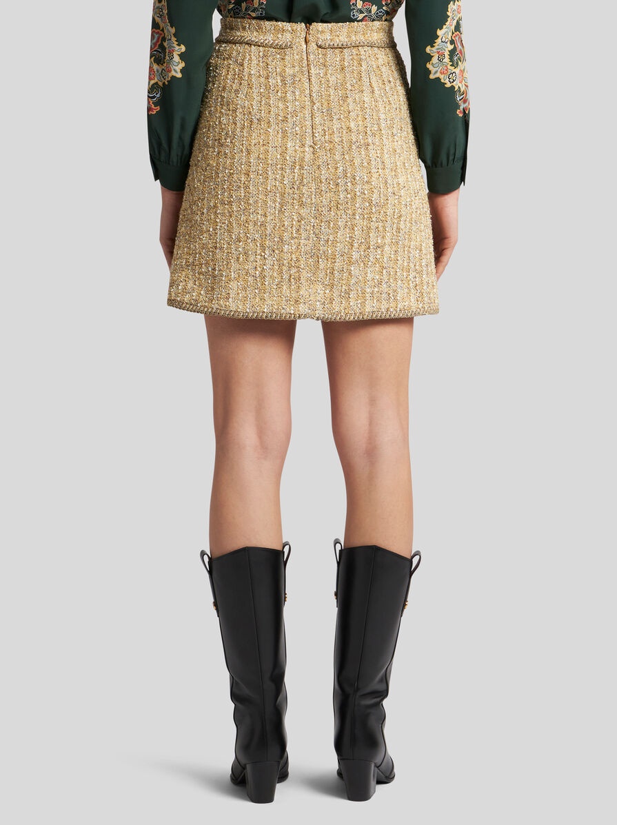 BOUCLÉ MINI SKIRT - 5