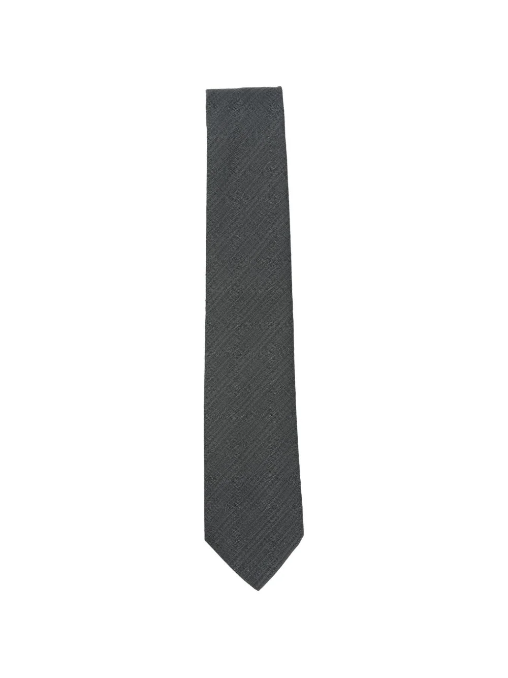 diagonal-stripe silk tie - 1