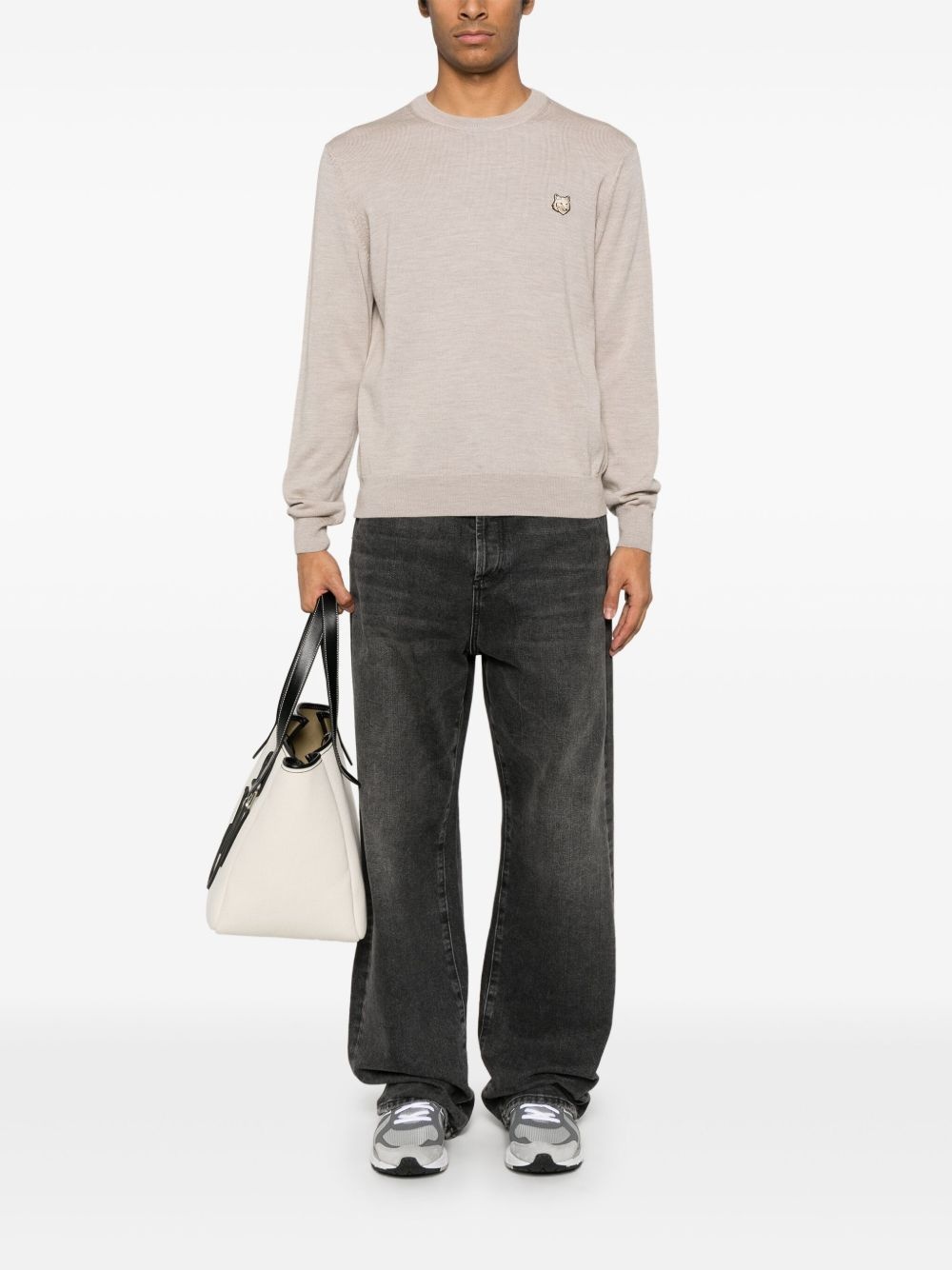 Bold Fox Head Patch sweater - 2