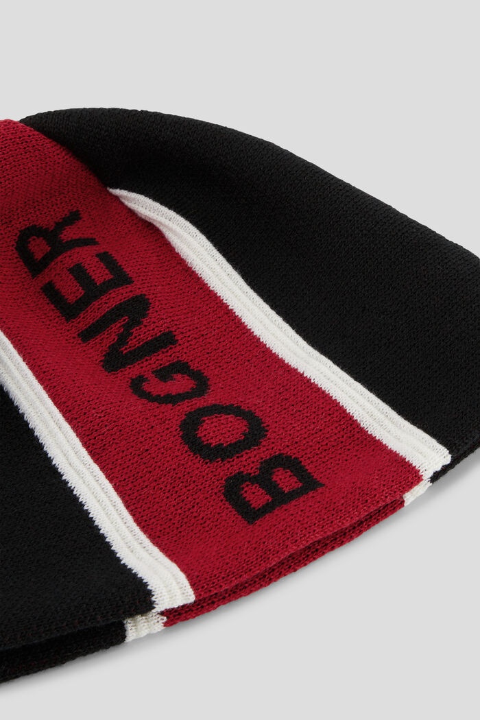 Rocky Knitted hat in Black/Red - 2