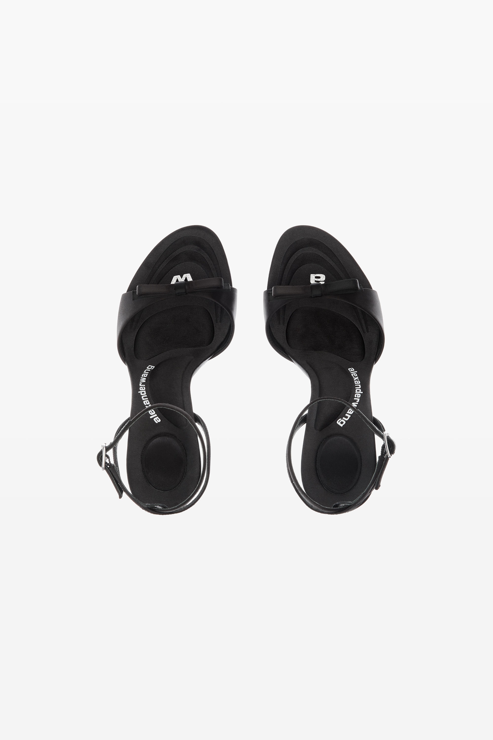 DAHLIA 105 BOW SANDAL IN SATIN - 6