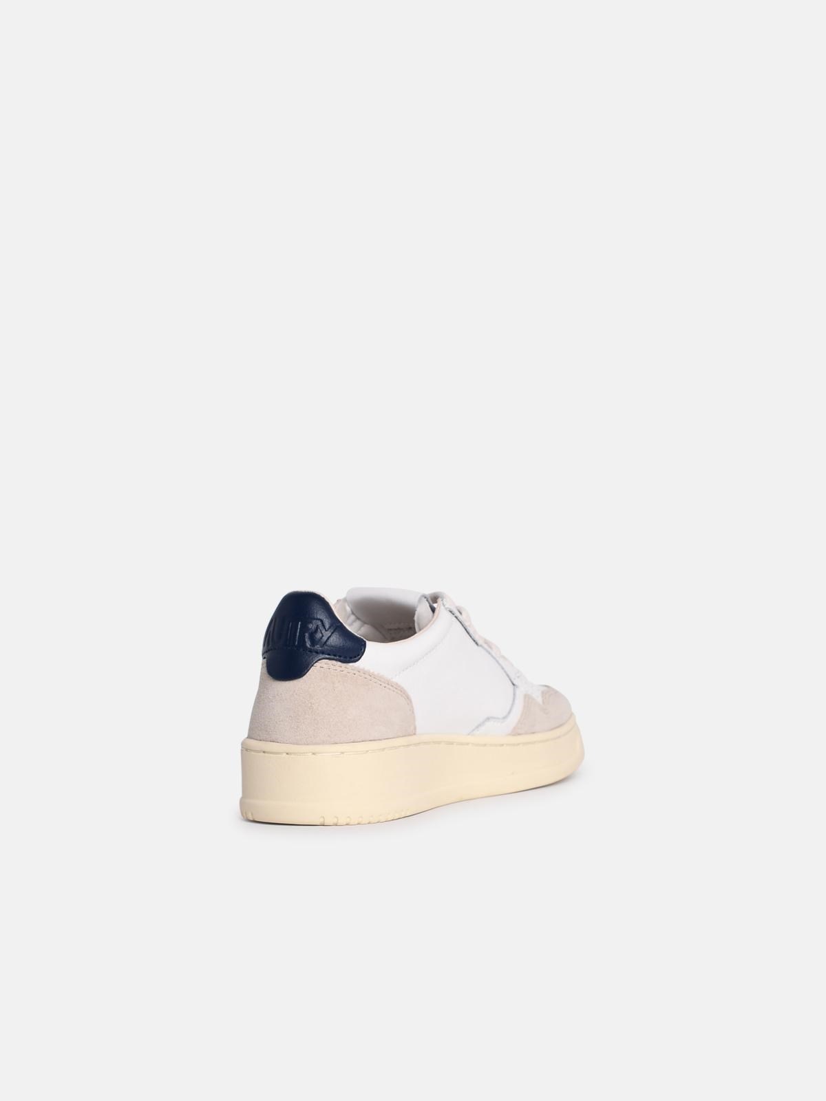 'MEDALIST LOW' WHITE LEATHER SNEAKERS - 3
