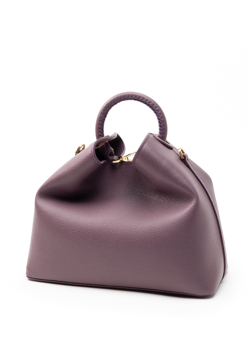 Elleme Raisin Pebbled Leather Blackberry outlook