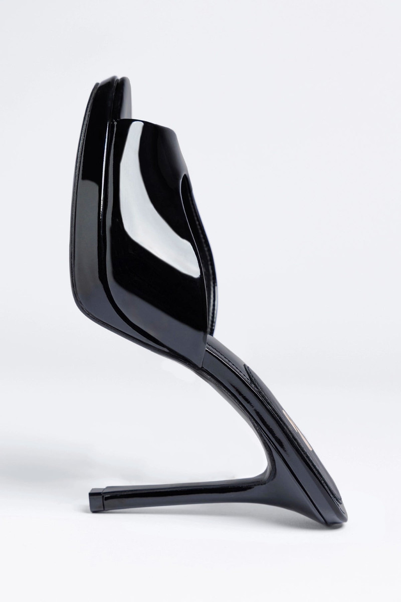 Jasmine Platform Mule Black Patent Leather 4