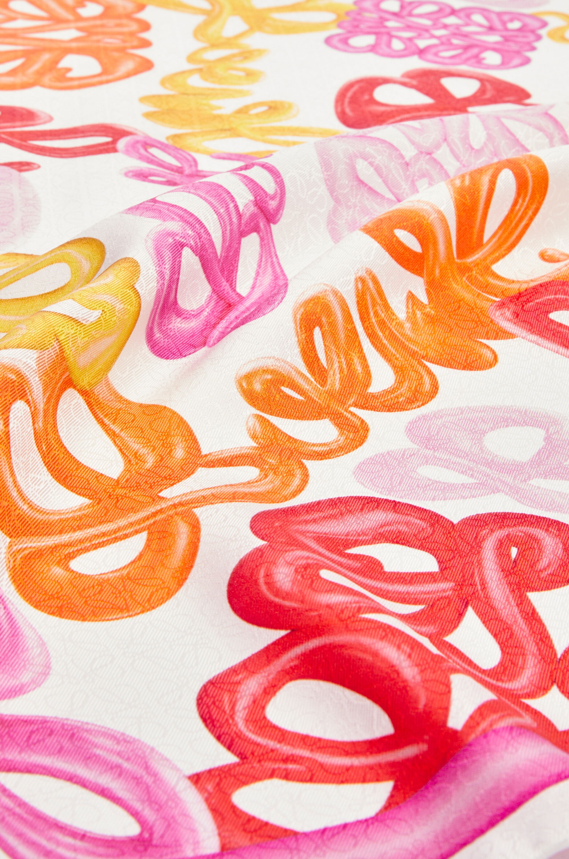 LOEWE Anagram scarf in silk - 2