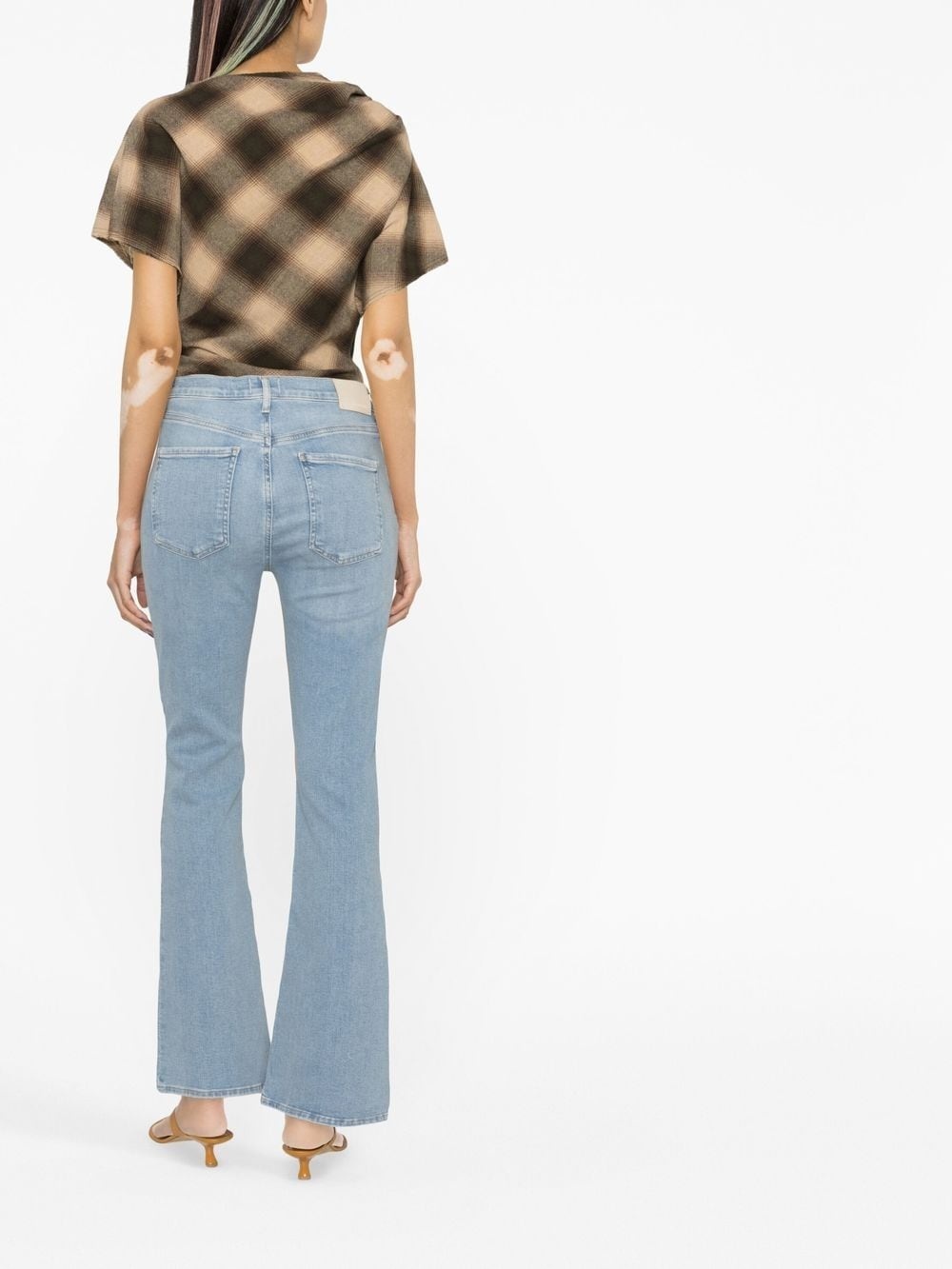 mid-rise flared jeans - 3