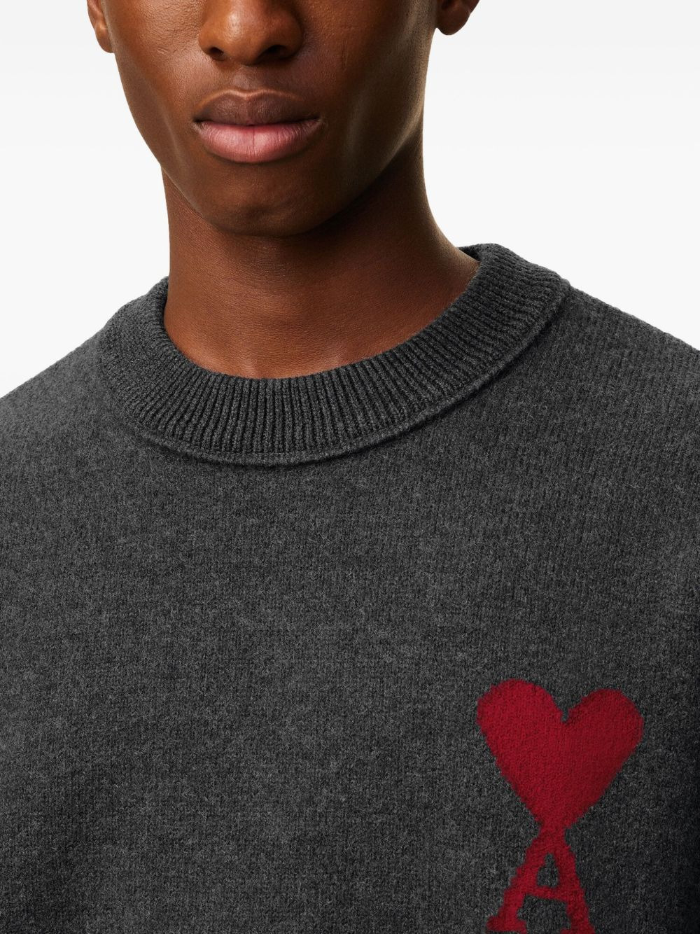 Ami Heart intarsia sweater - 5