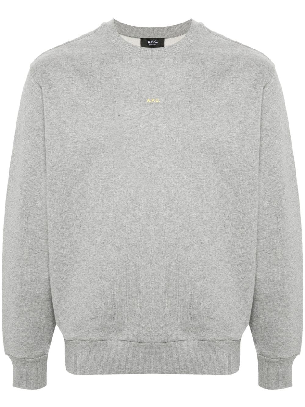 logo-print cotton sweatshirt - 1