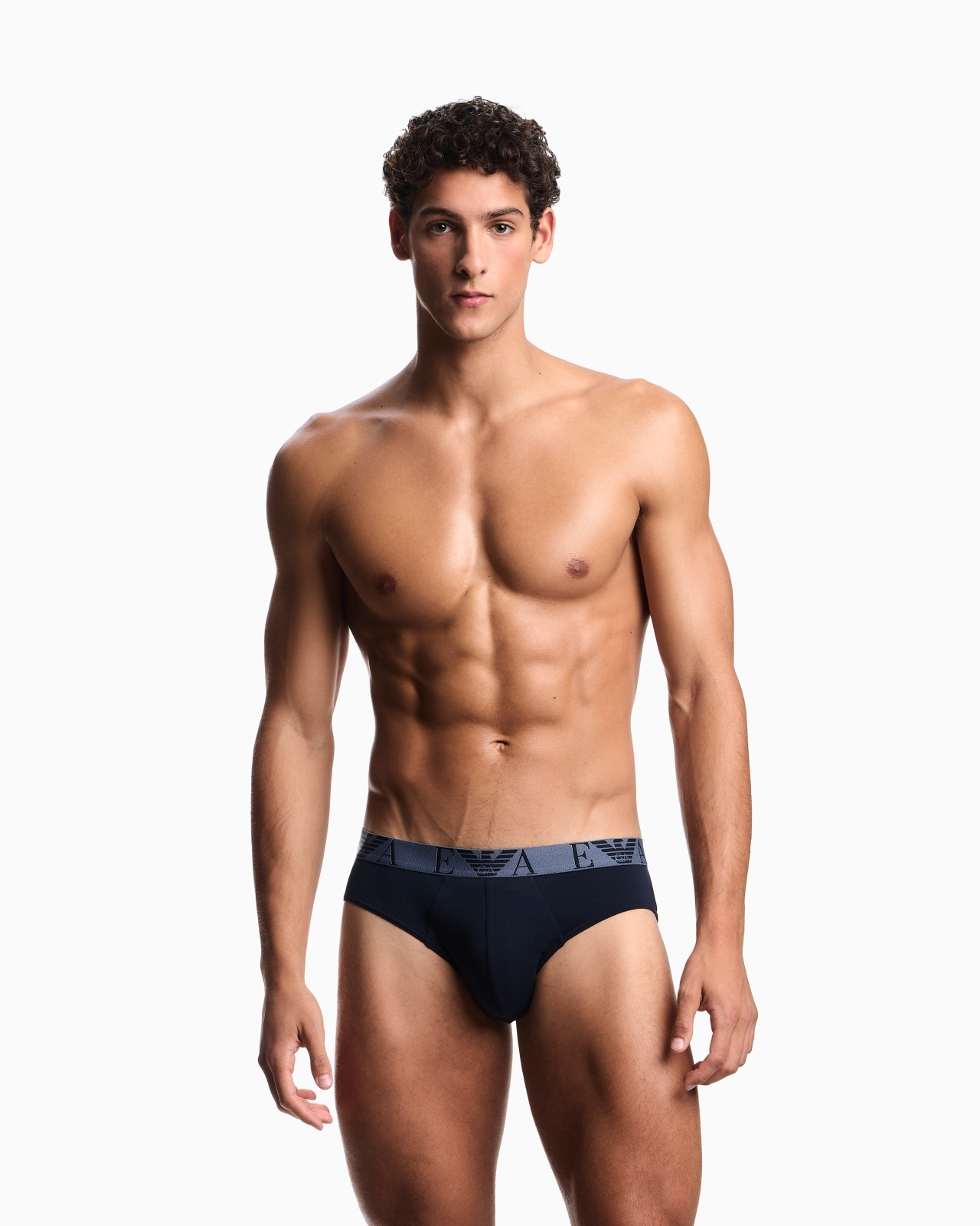 THREE-PACK OF BRIEFS WITH BOLD MONOGRAM LOGO - 2