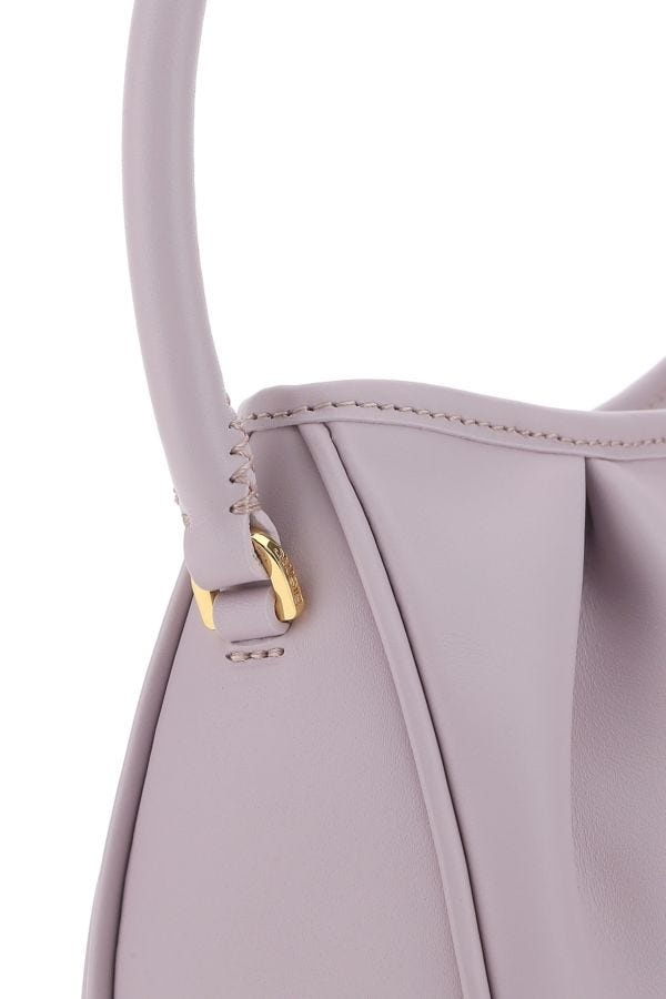 lilac leather Dimple Moon shoulder bag - 4
