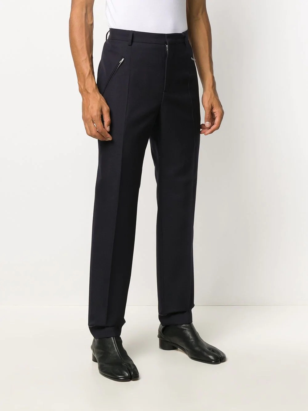 high-rise tailored trousers - 3