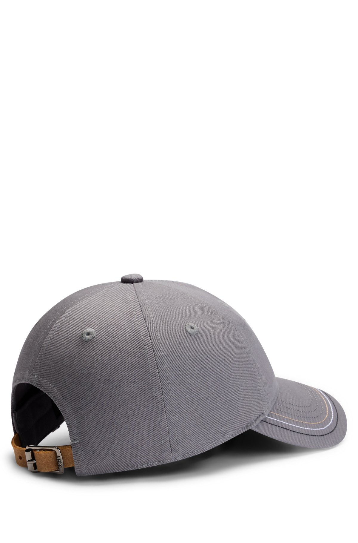 EQUESTRIAN EMBROIDERED-LOGO CAP WITH LEATHER STRAP - 3