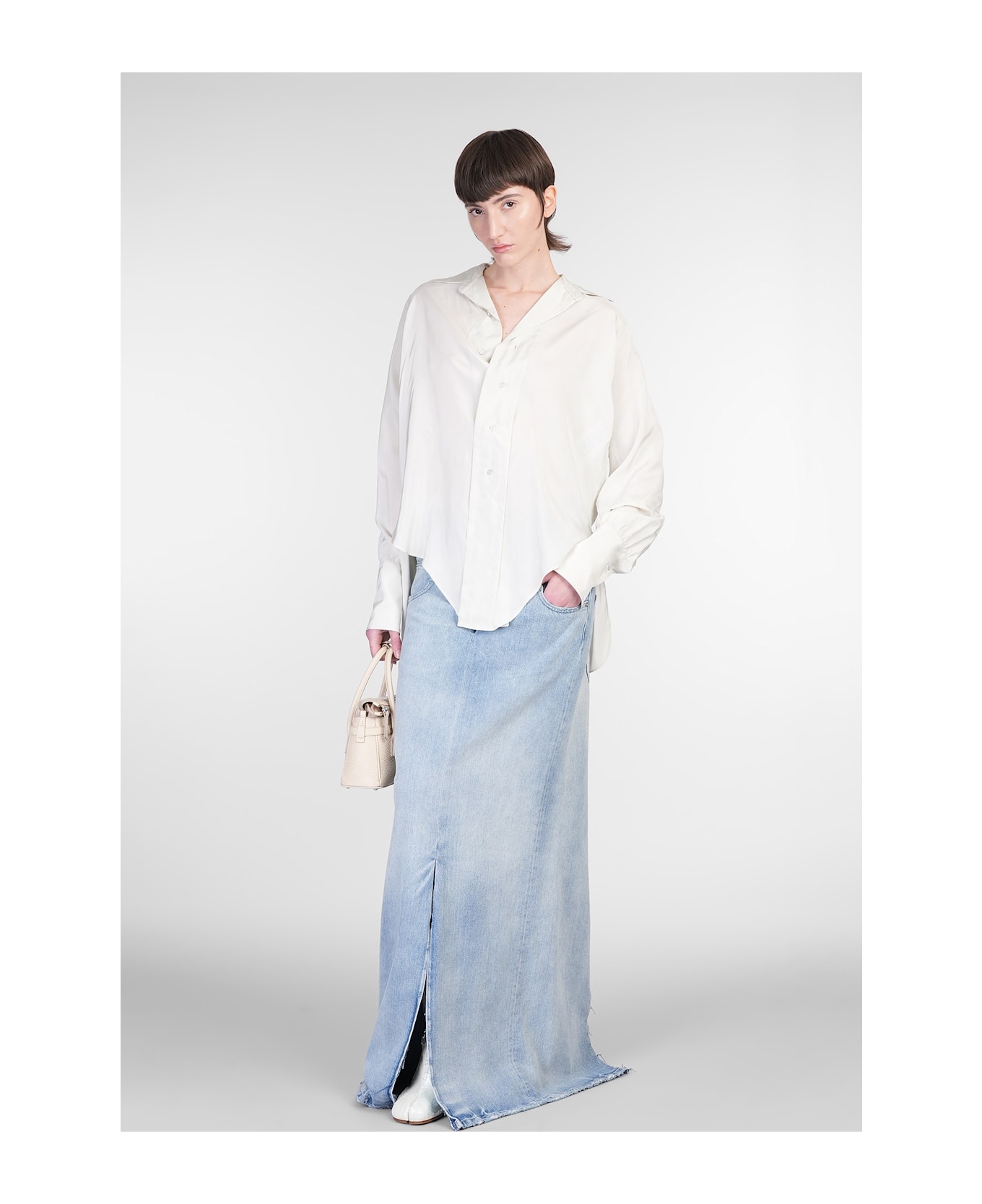 Shirt In Grey Viscose - 2