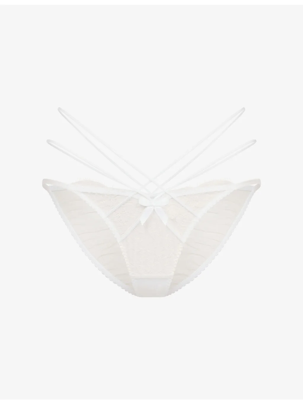 Halley Satin And Lace Briefs - 1