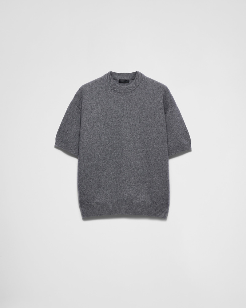 Short-sleeved Re-Cashmere sweater 1