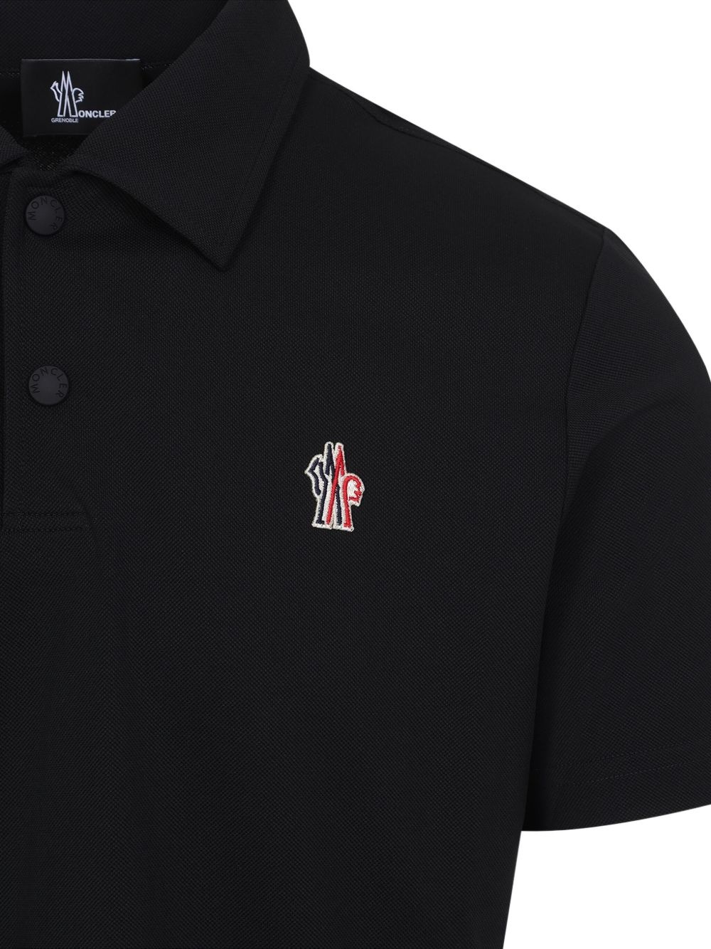 logo-patch polo shirt - 3