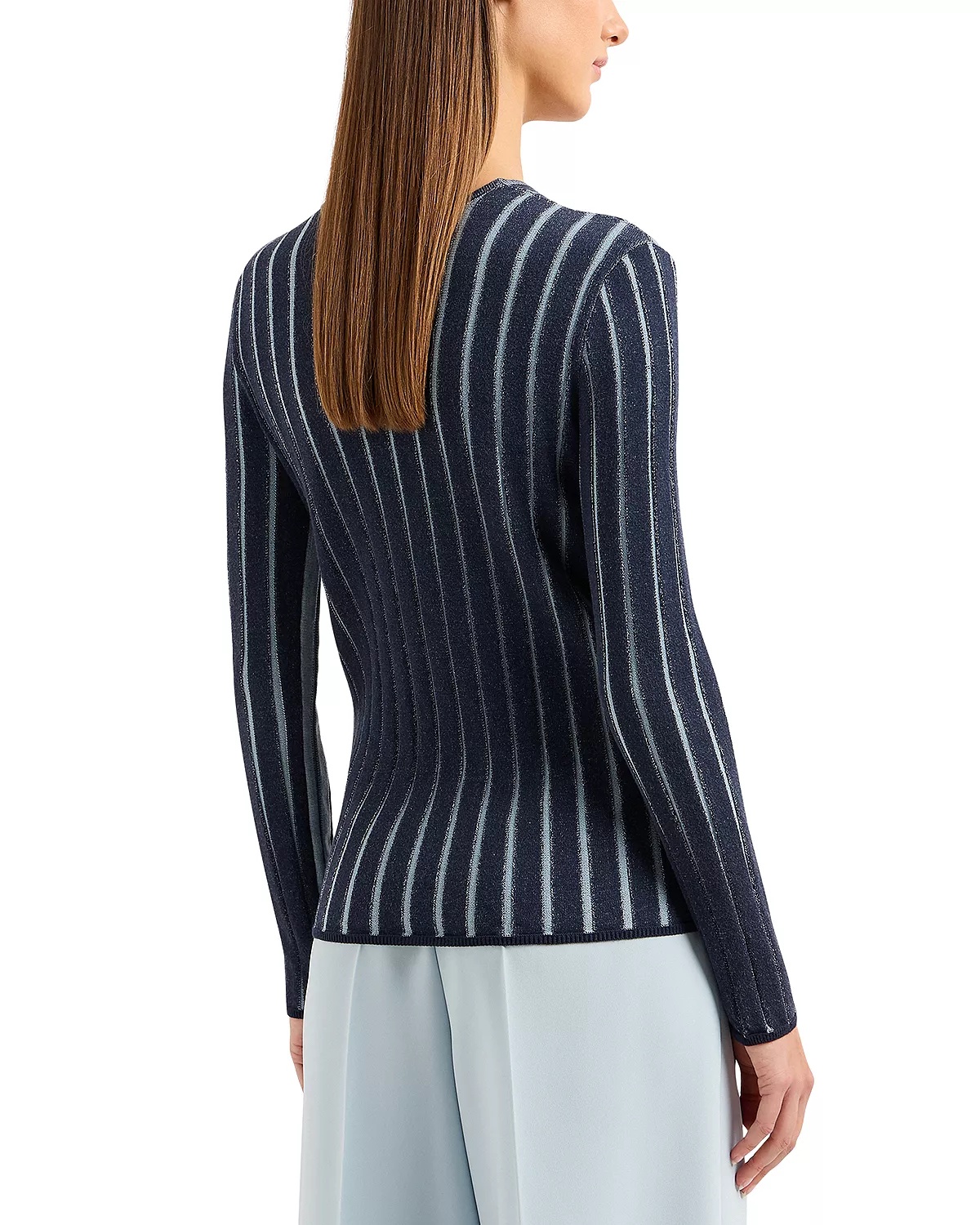 Jacquard V Neck Sweater - 2