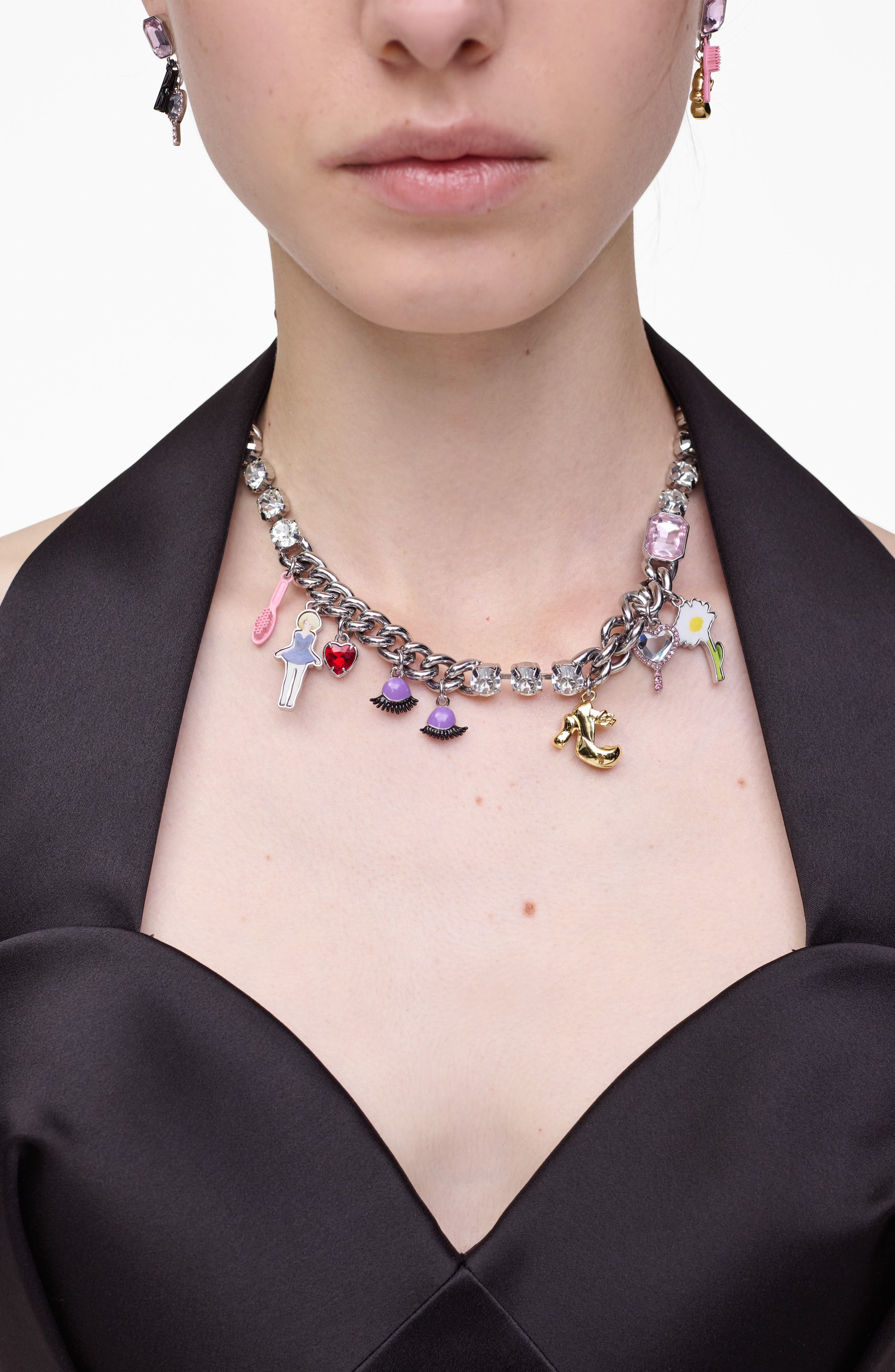 Marc Jacobs Dollhouse Charm Necklace in Silver Multi at Nordstrom - 2