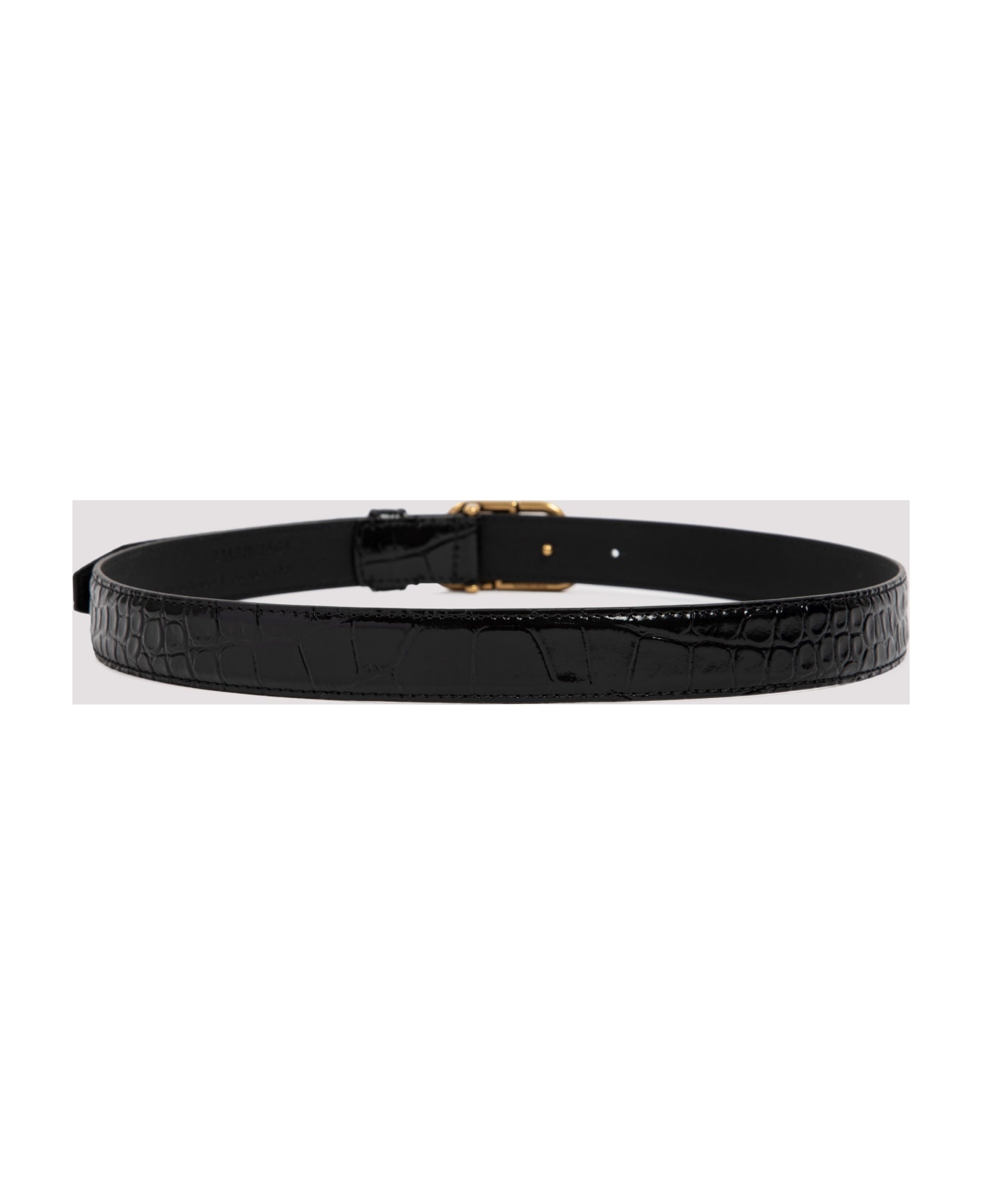 Black Leather Bb Belt - 4