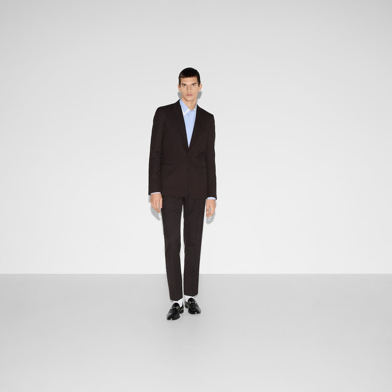 GUCCI GG wool jacquard suit outlook