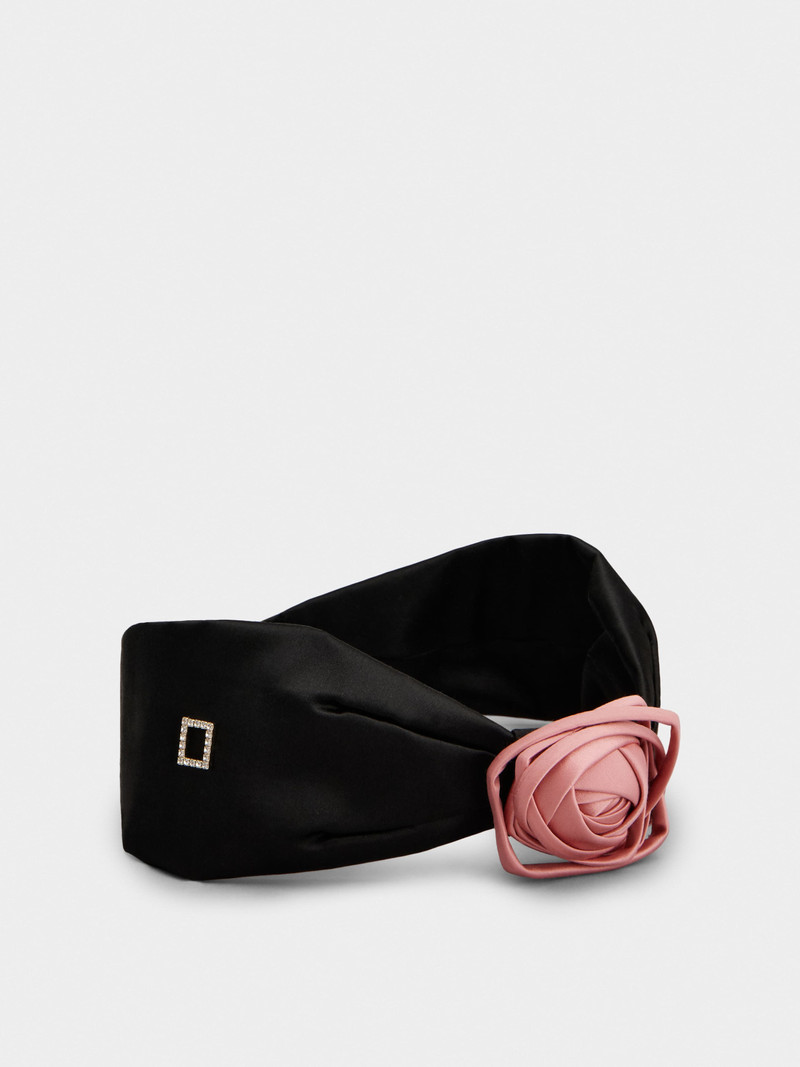 Roger Vivier Rose Vivier Bandeau in satin outlook