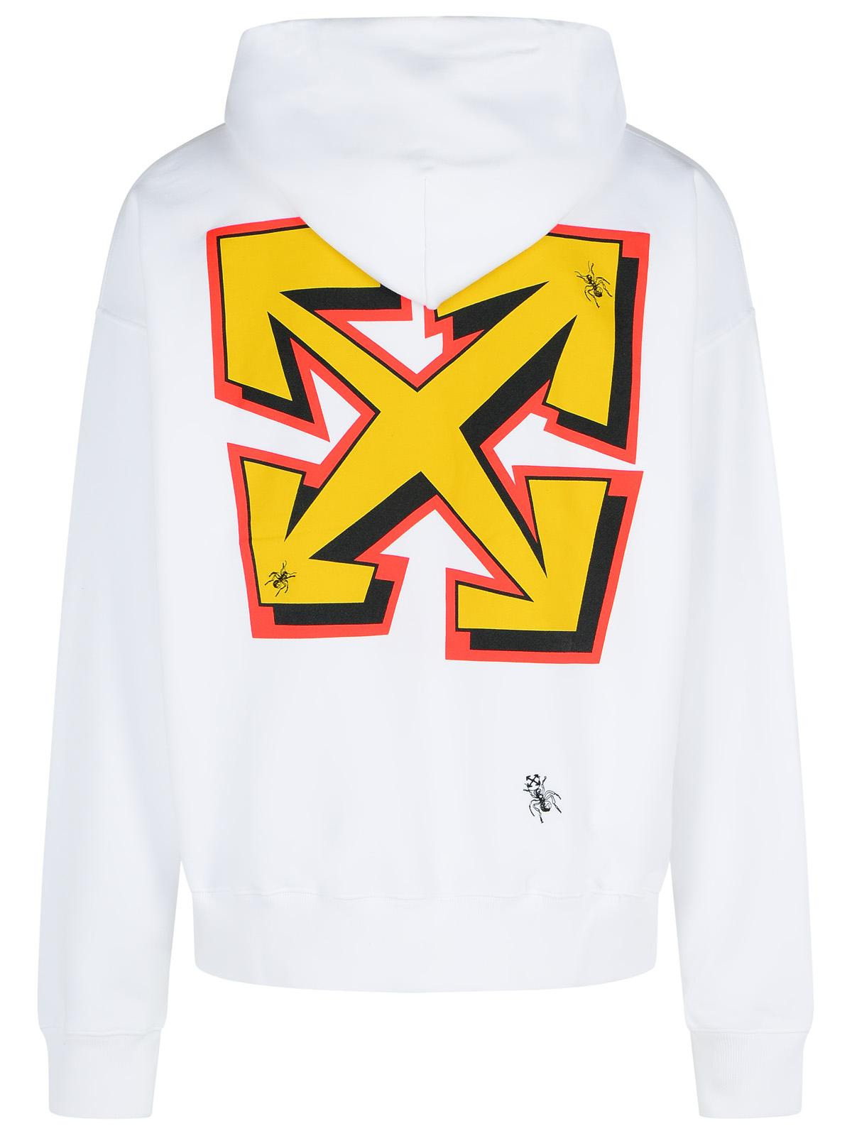 Off-White 'Arrow' White Cotton Sweatshirt Men - 3