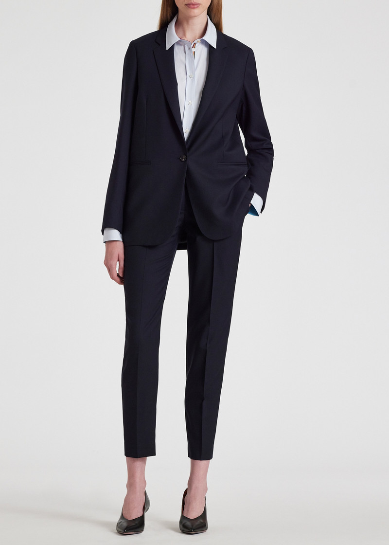 Paul Smith A Suit To Travel In - Women's Dark Navy Wool Travel Blazer outlook