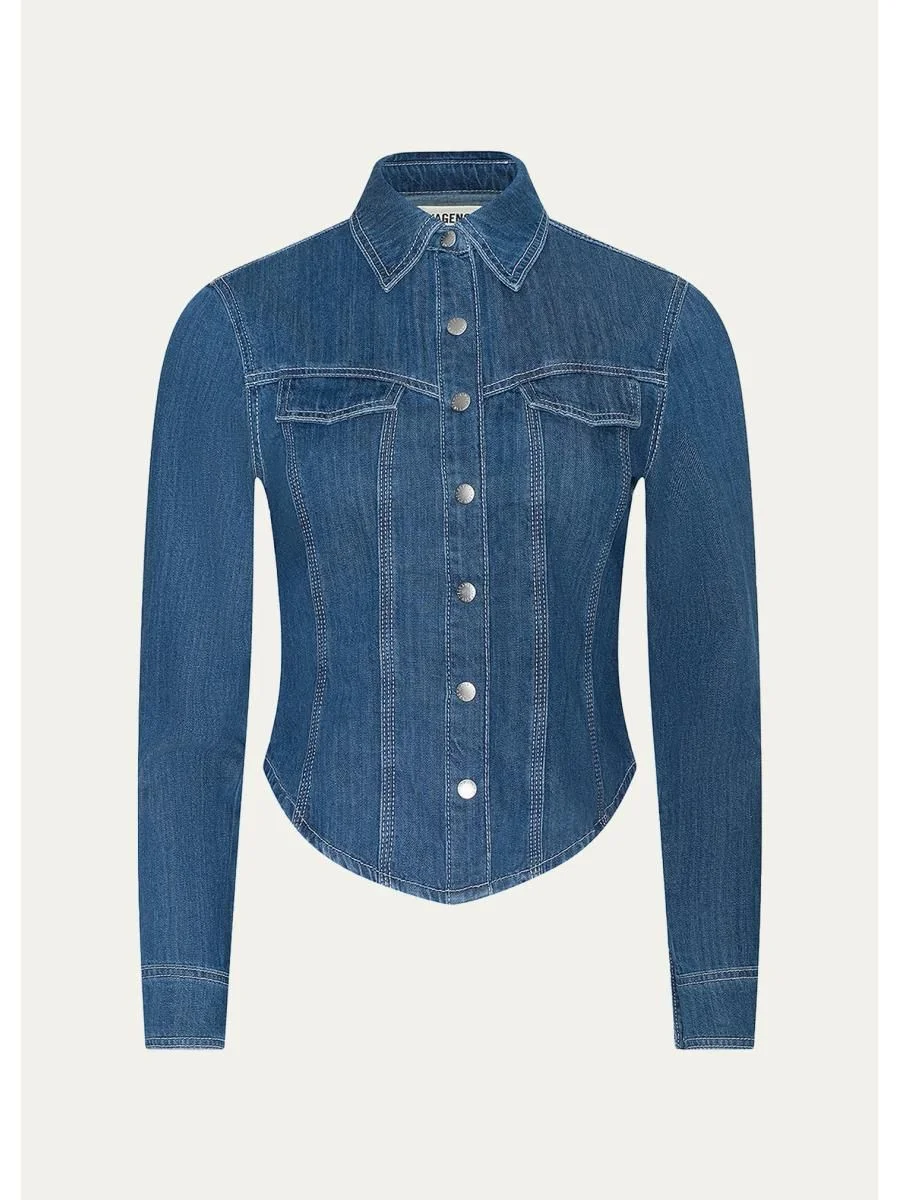 Louis Fitted Denim Shirt - 1
