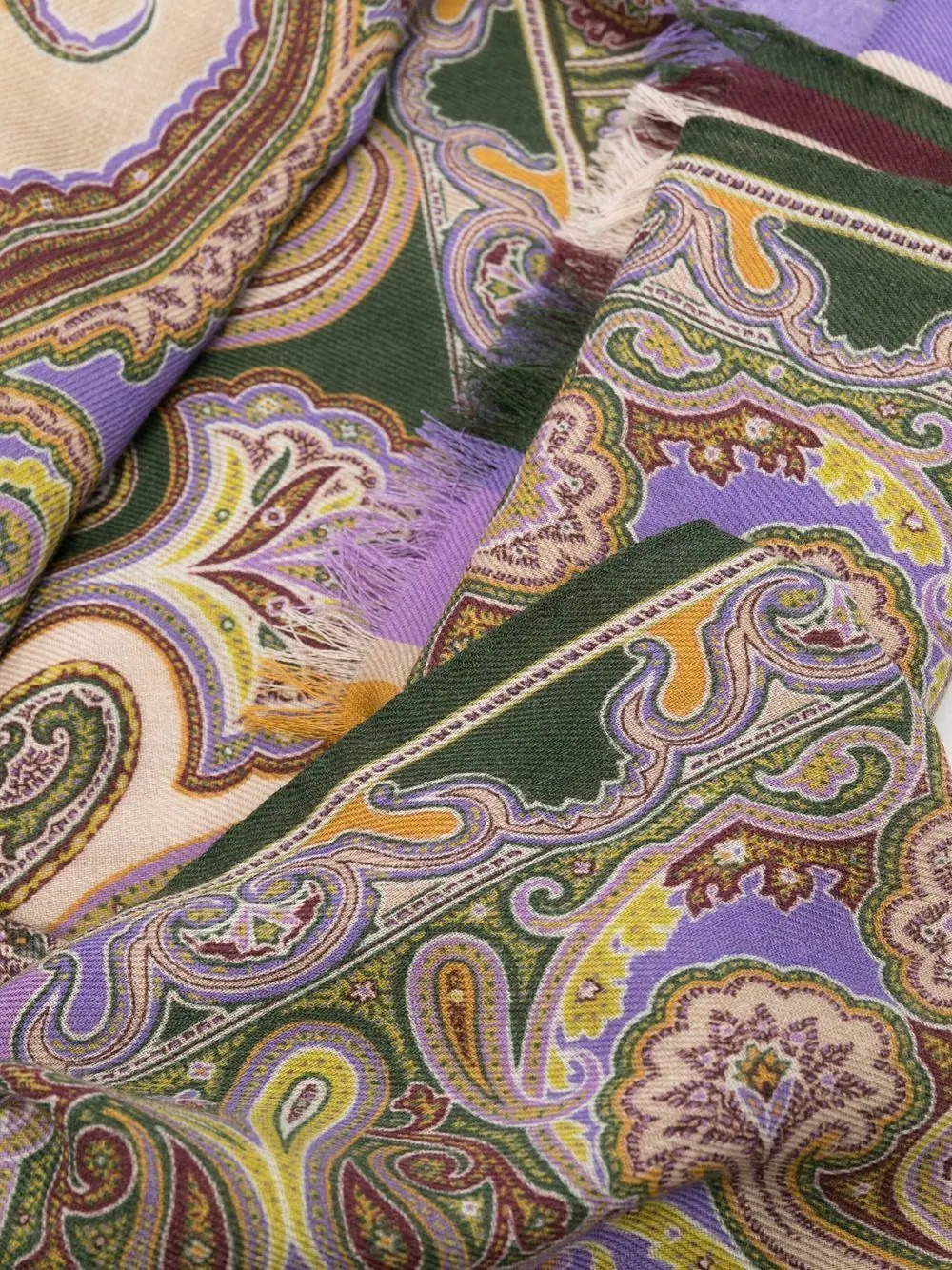 paisley-print scarf - 3