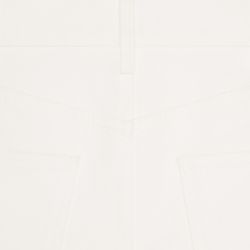 suzanne shorts in optic white wash denim 4