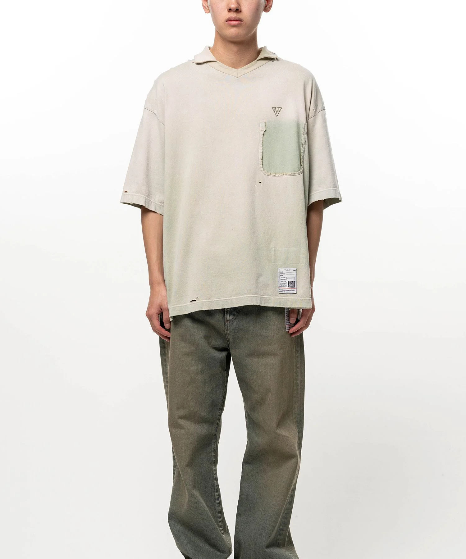 Sun Faded Like Collared T-shirt - 1