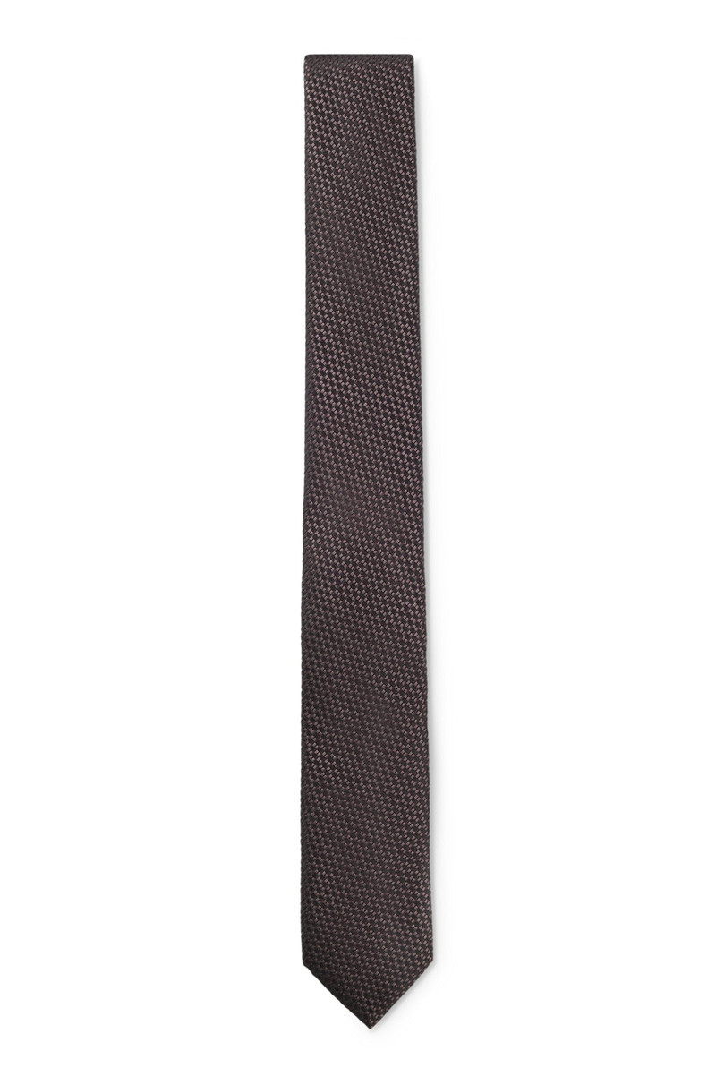 JACQUARD-PATTERN TIE IN SILK 1
