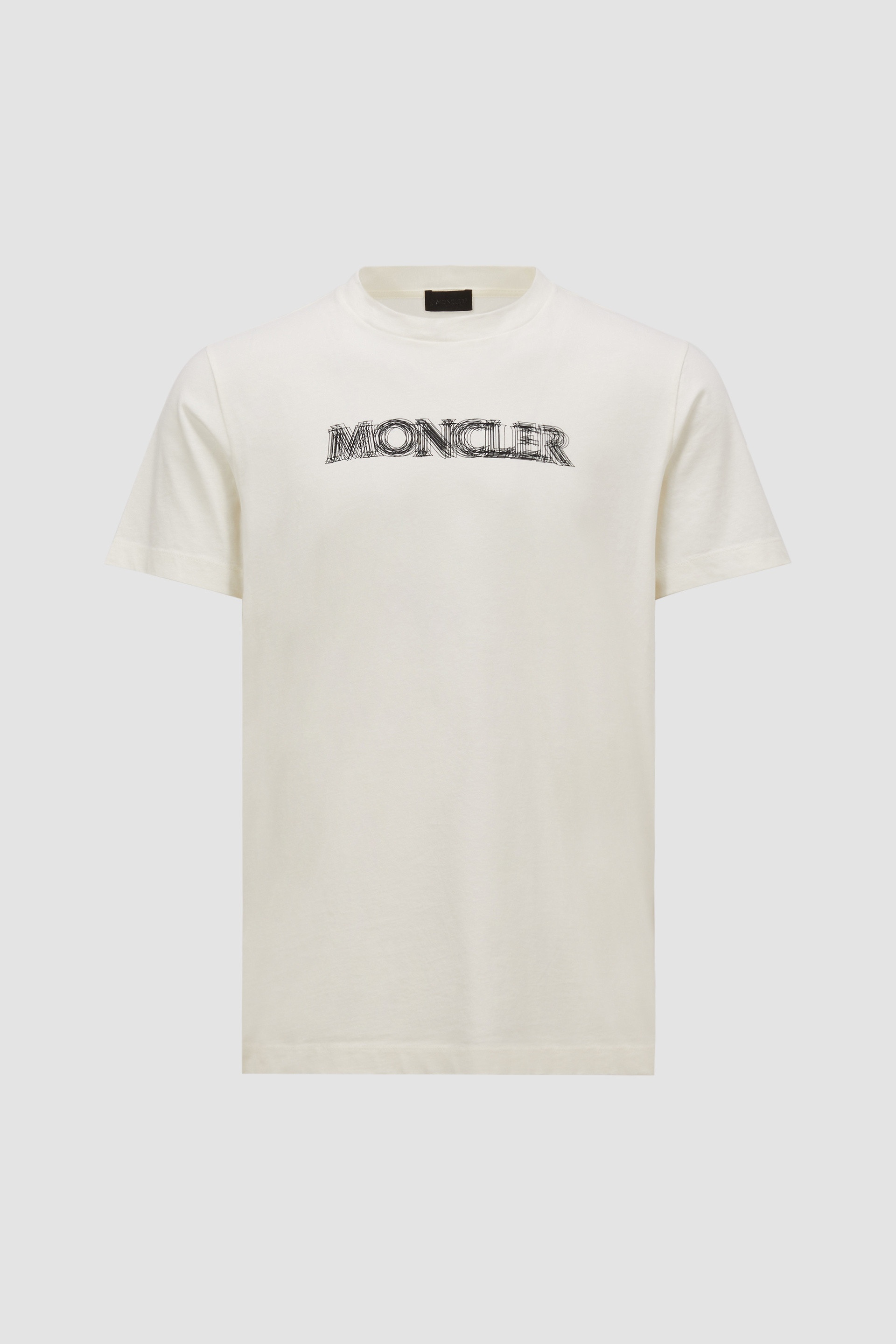 Blurred Logo Cotton T-Shirt - 1